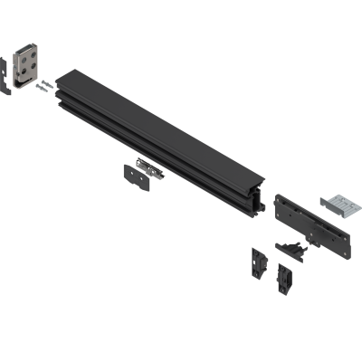Set de montaje (Juego), para una puertas individual y puertas dobles combinadas, para Ancho inter. ior del cuerpo de mueble en la aplicación Puerta individual: 800 mm, derecha.